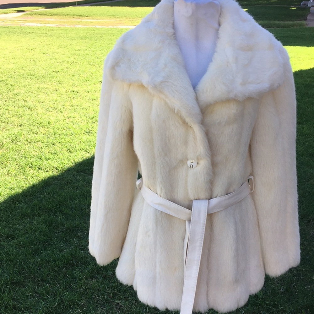 Vintage White Faux Fur